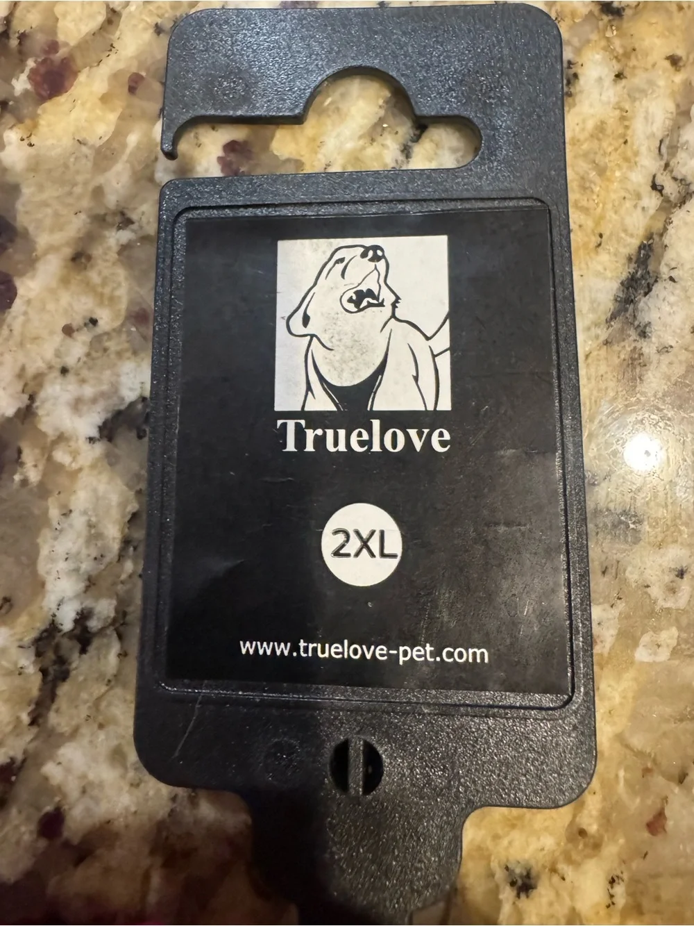 Truelove 2XL Bright Pink Padded Pet Collar with Tag Ring